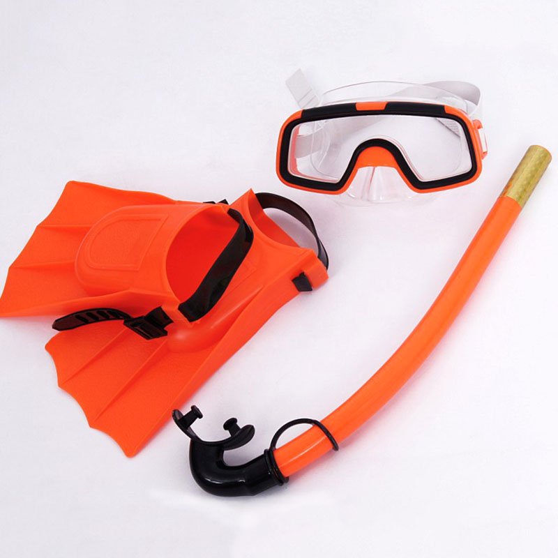 Freediving Mask Set - Children Diving Mask Set Anti-Fog Swimming