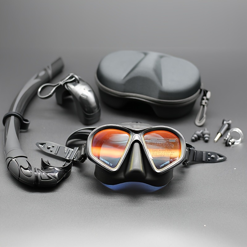 Freediving Mask Set - Professional Wet Low Volume Freediving Mask,