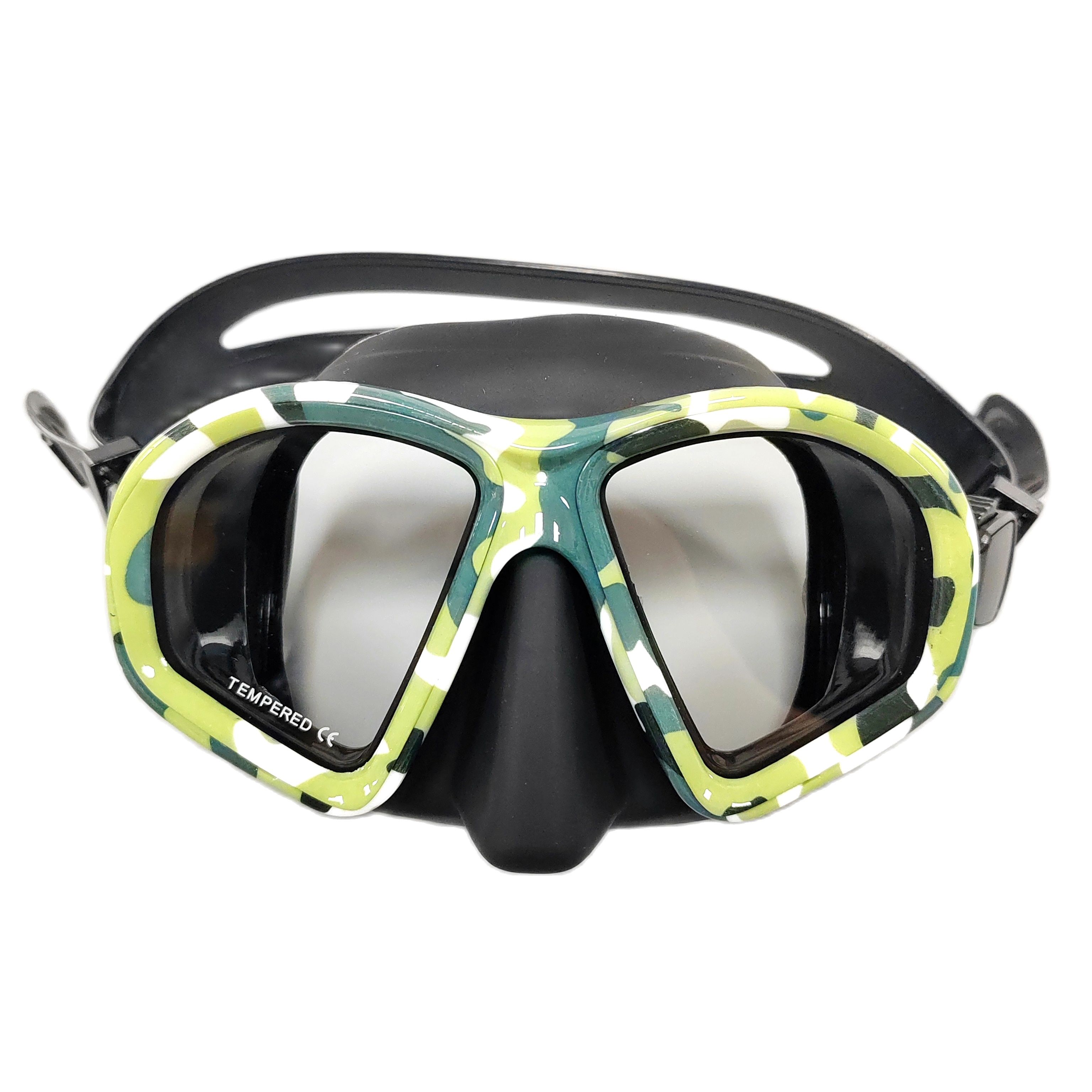 Freediving Mask Set - Scuba Diving Mask Camouflage Anti-Fog Harpoon