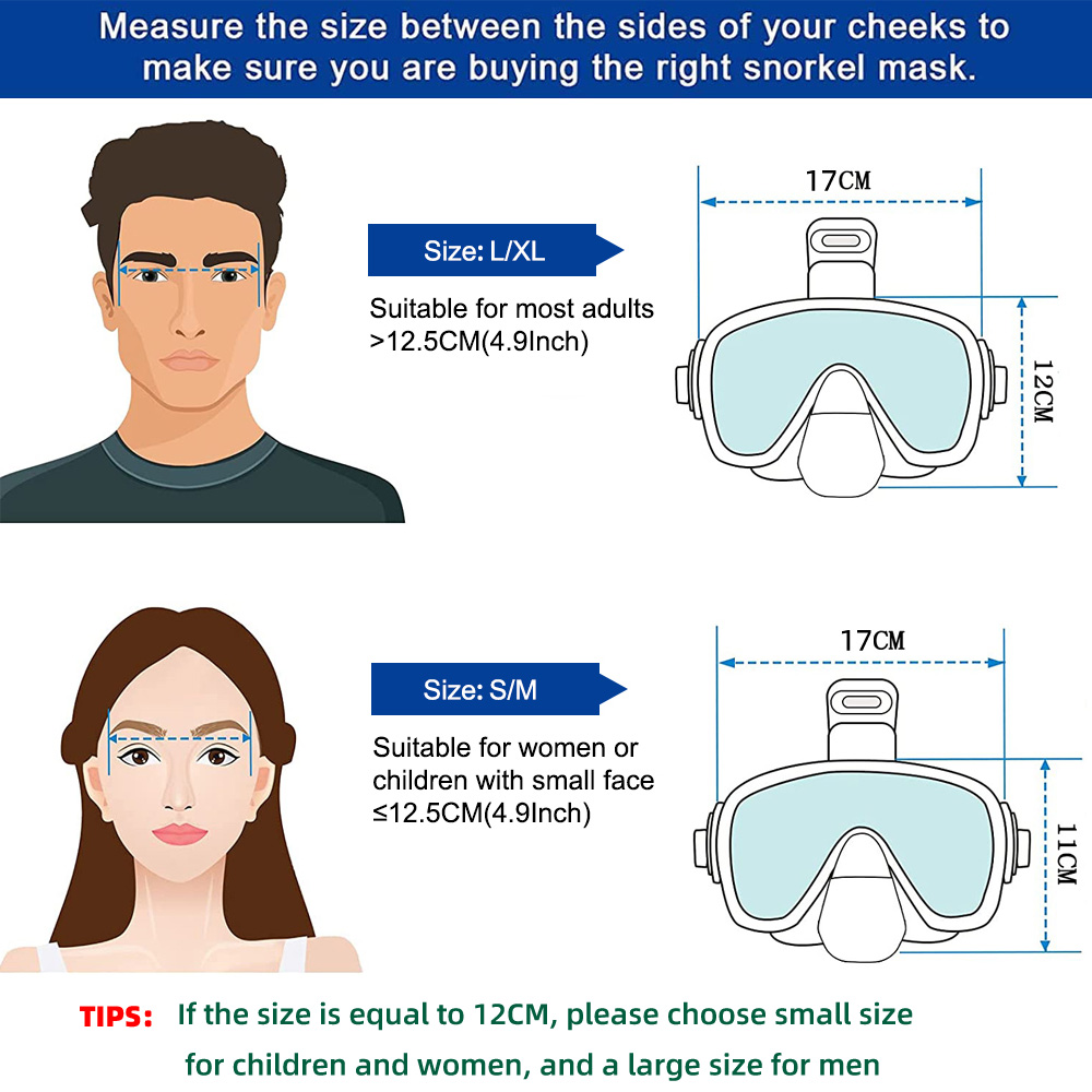 Diving Masks Foldable Anti-Fog - Freediving Mask Set review and price