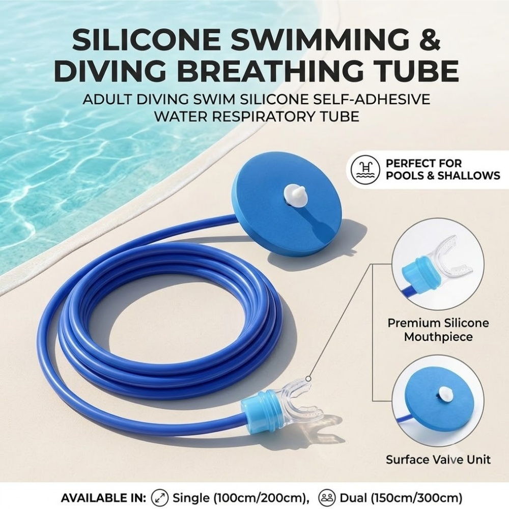 Adult Diving Swim Silicone Wat - Snorkel Dry Top review and price