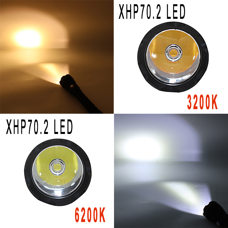 XHP70.2 LED Diving Flashlight  - Underwater Flashlight review and price