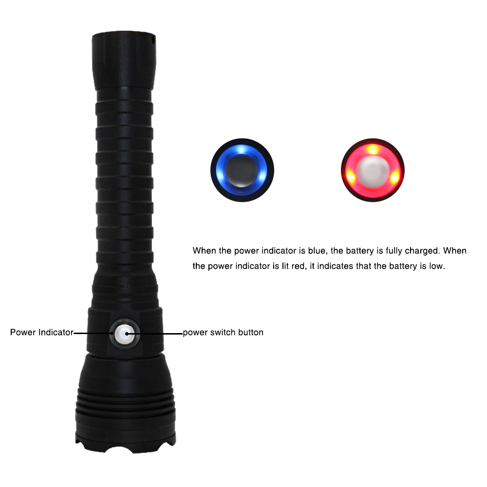 XHP70.2 LED Diving Flashlight  - Underwater Flashlight review and price
