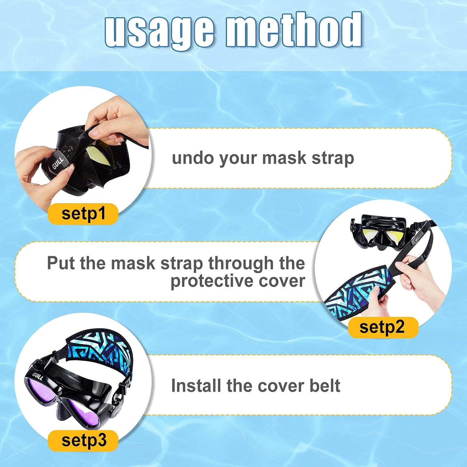 Scuba Diving Mask Strap Cover  - Freediving Mask Set review and price