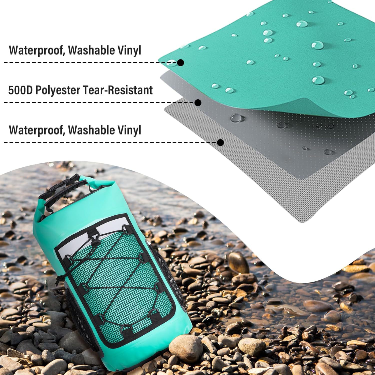 25L Waterproof Backpack Swimmi - Dry Bag Roll Top review and price