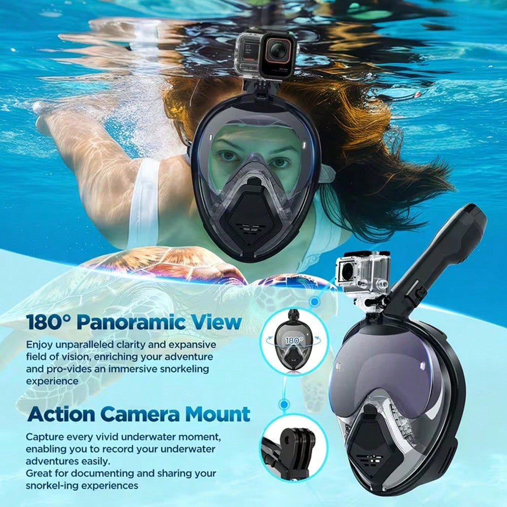 Devilfish Full Face Snorkel Ma - Snorkel Dry Top review and price
